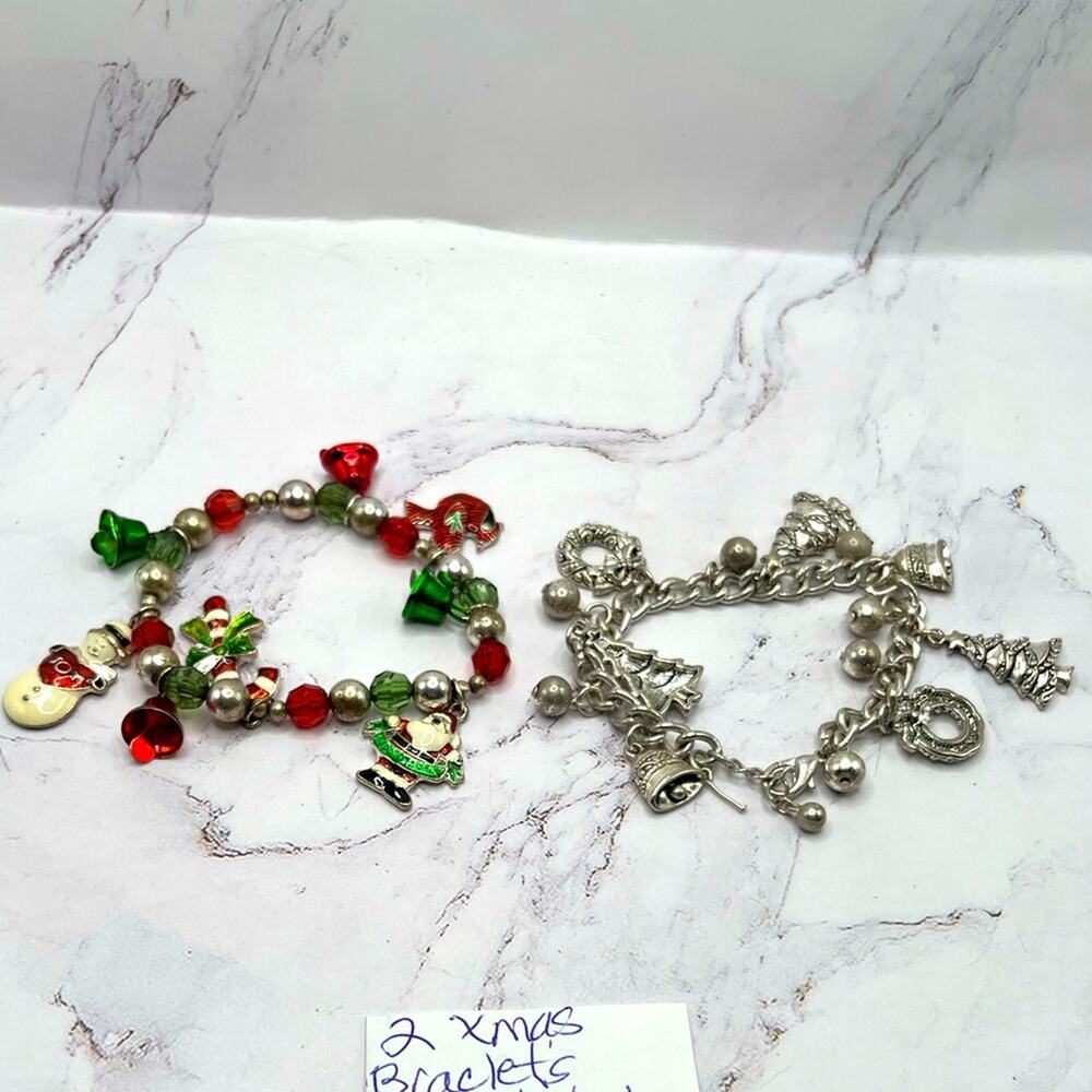 2 Christmas bracelets